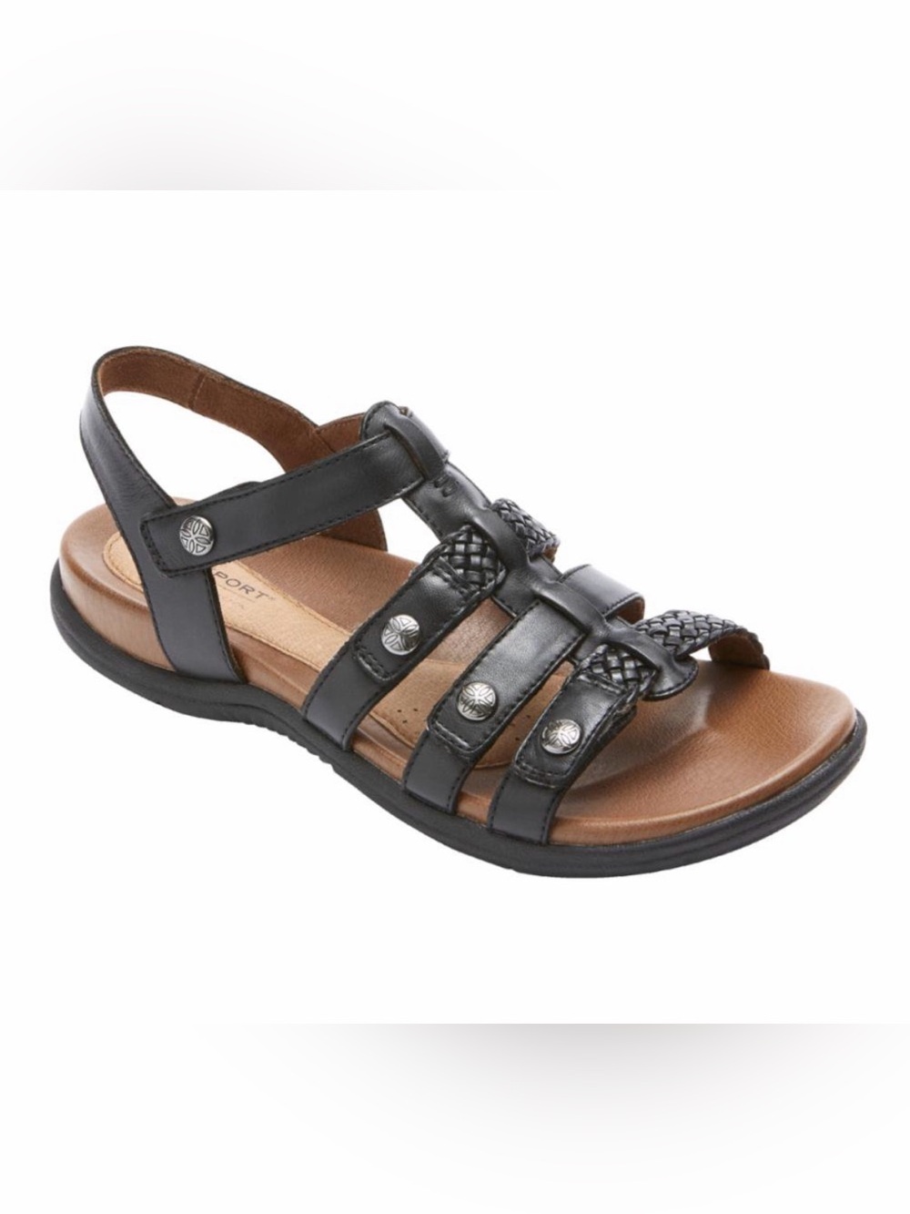 Rockport Cobb Hill Rubey T-Strap
Sandals Black Leather. Sz 7.